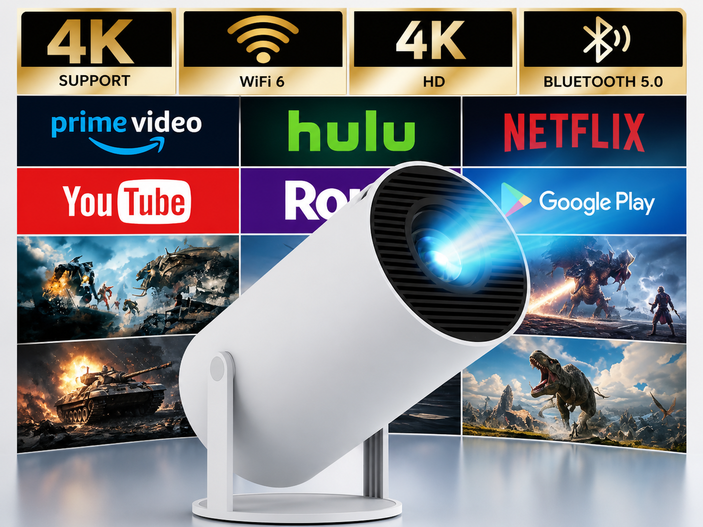 Portable Smart Mini Projector