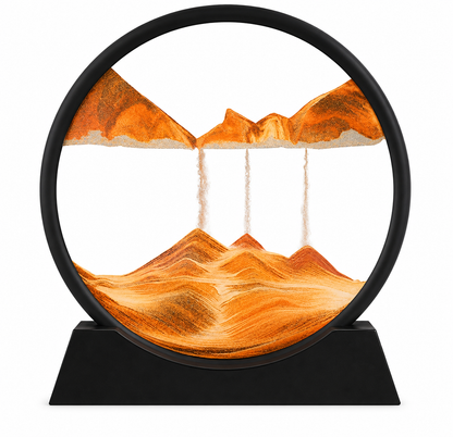 Golden Flow Sand Art Frame