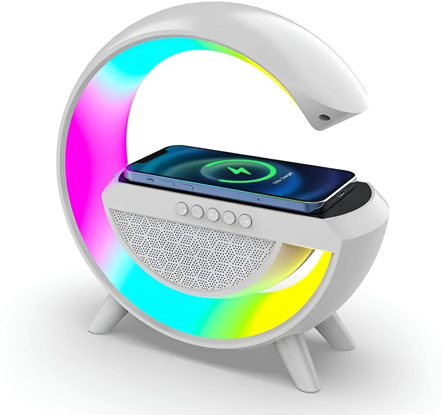 G-Shape LED Wireless Charging Speaker Lamp